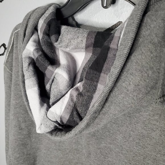 Niagara Falls Heather Gray Unisex Hoodie from j. america, M - Picture 6 of 7